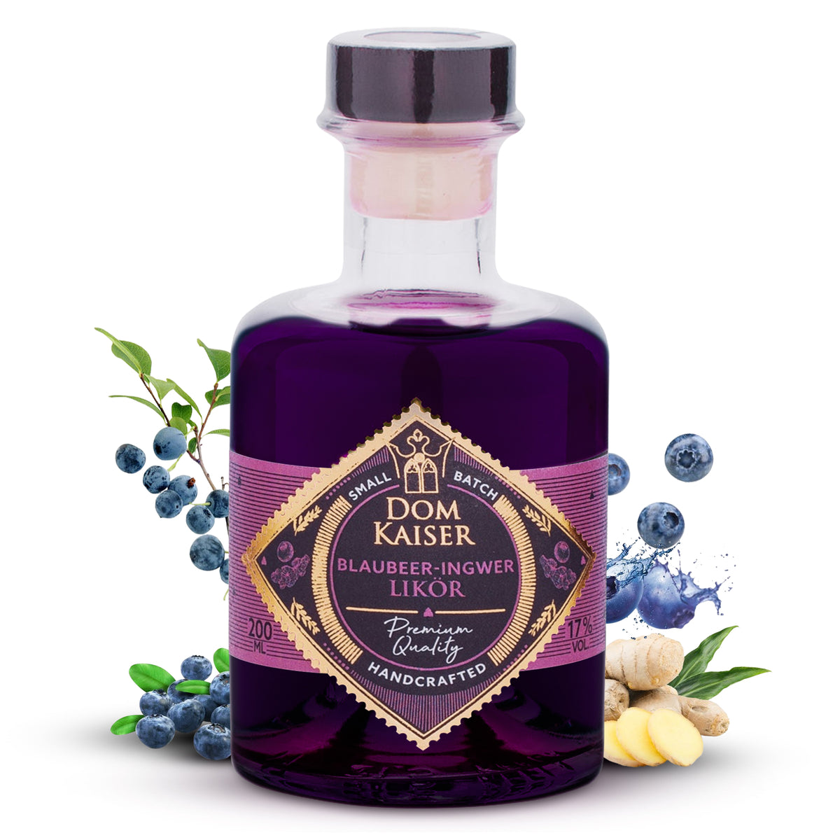 Blaubeer Ingwer Likör 200 ml