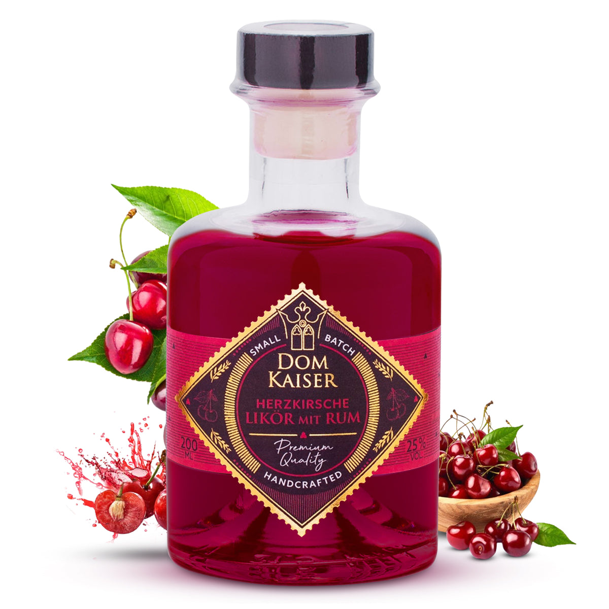 Herzkirsche Likör mit Rum 200 ml