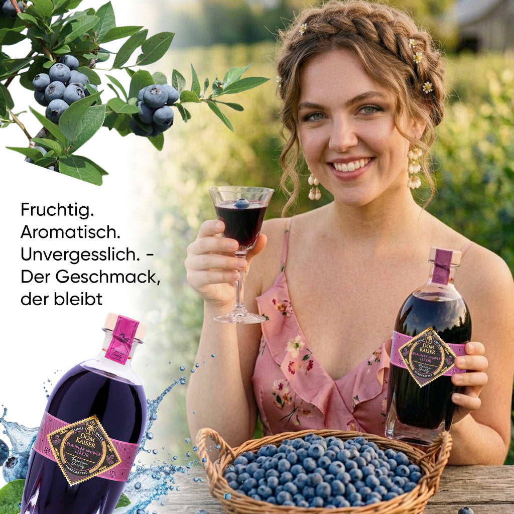Blaubeer Ingwer Likör 0,5 L