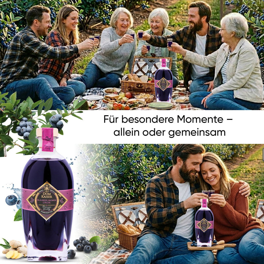 Blaubeer Ingwer Likör 0,5 L
