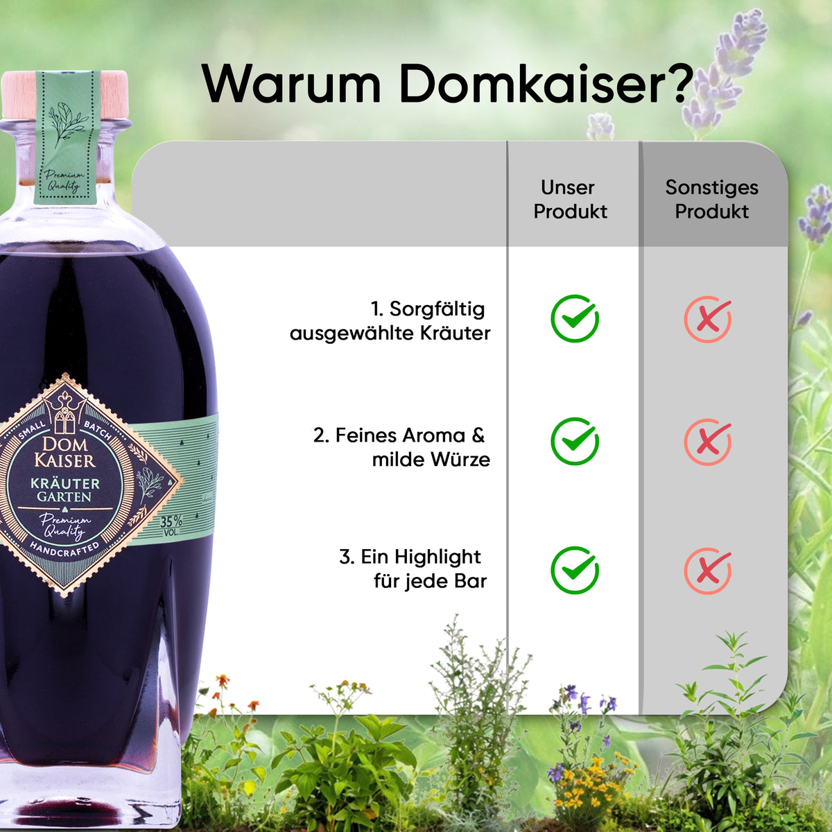 Domkaiser Kräutergarten Likör 0,5 L