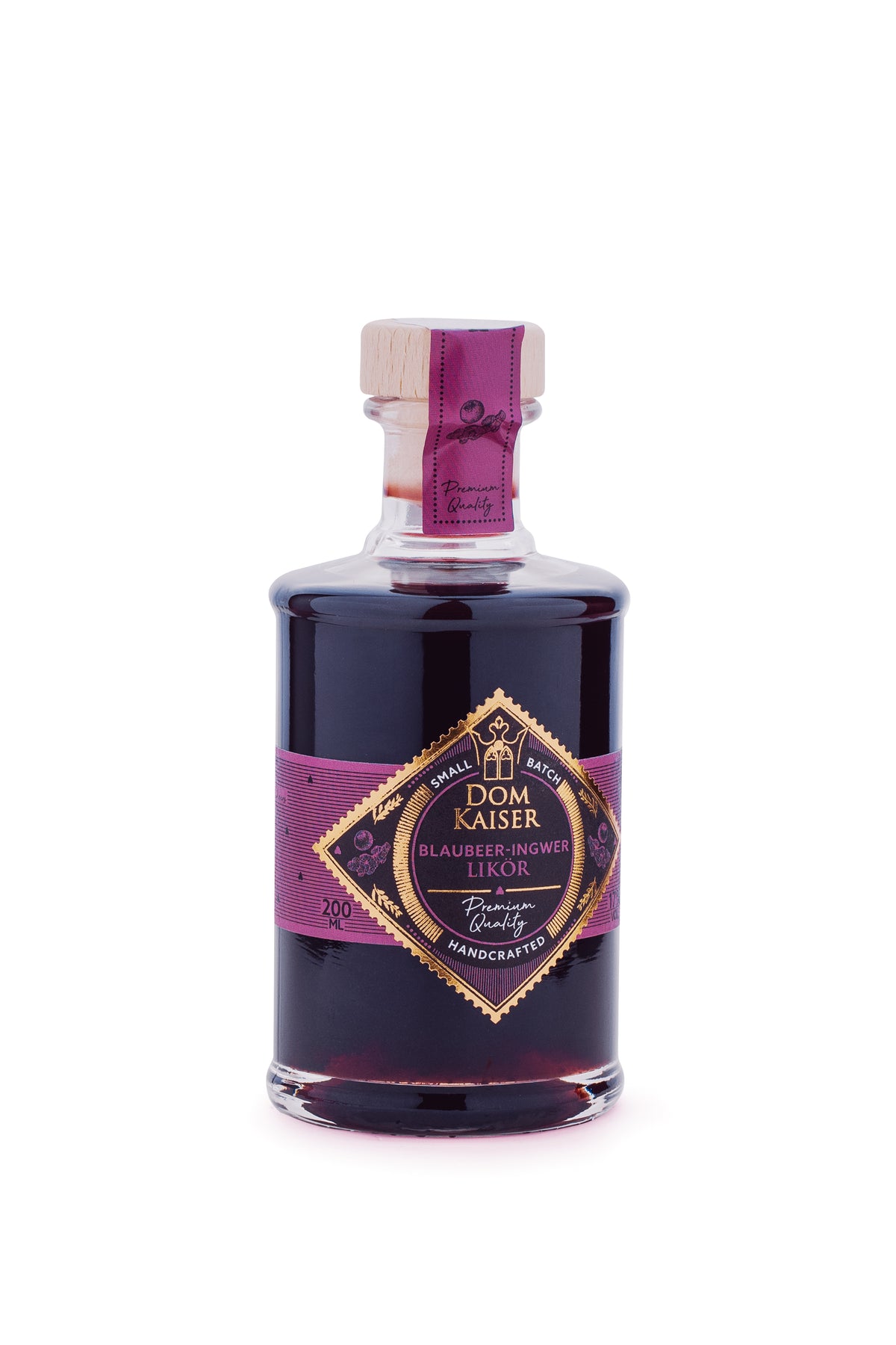 Blaubeer Ingwer Likör Duo (200 ml + 0,5 L)