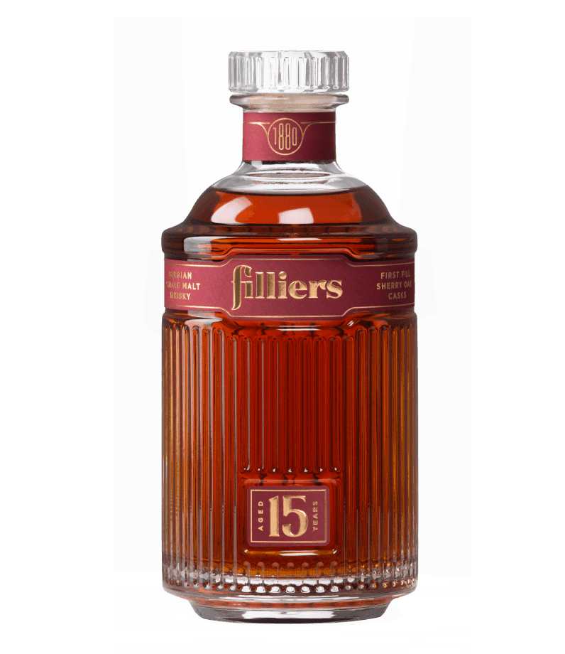 Filliers Single Malt Whisky Sherry Cask 15 Years – belgischer Whisky, 0,7 l