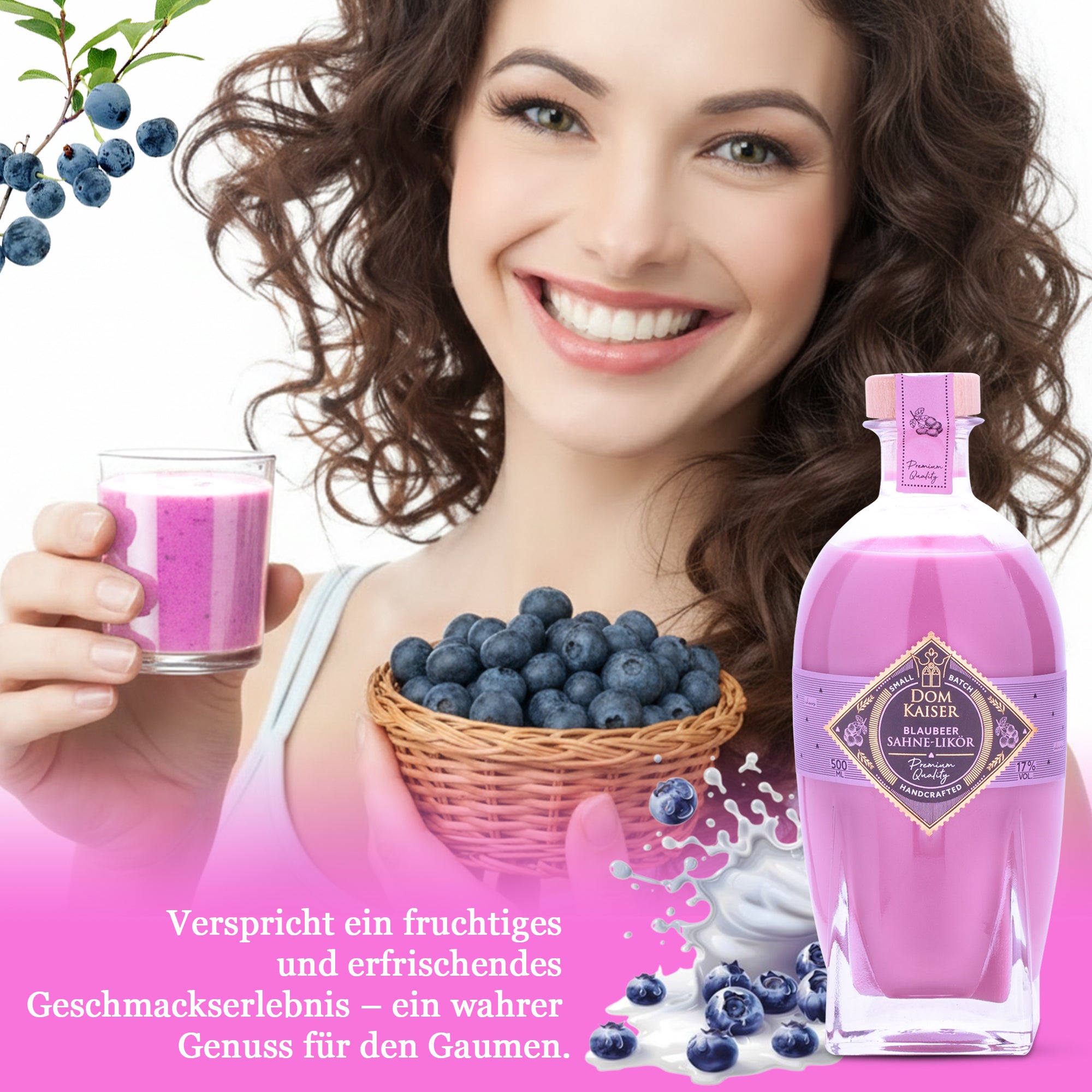 Domkaiser Blaubeer Sahnelikör 200 ml