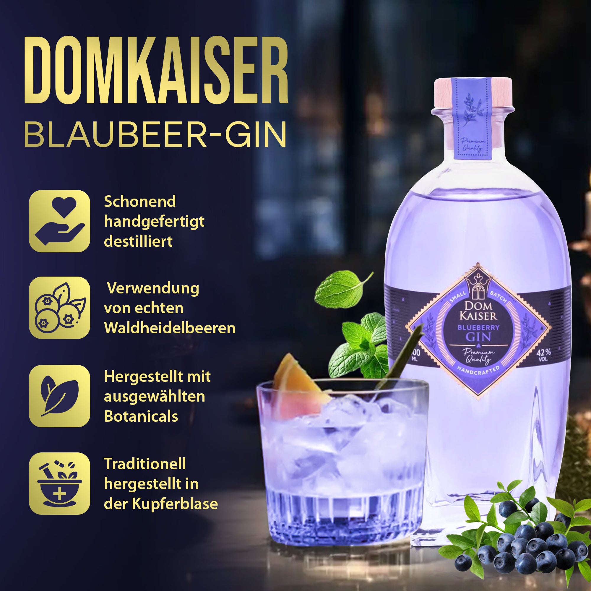 Domkaiser Blueberry Gin 0,5 L