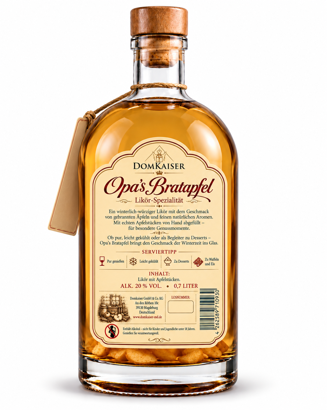 Opa's Bratapfel mit echten Äpfeln 0,7 L