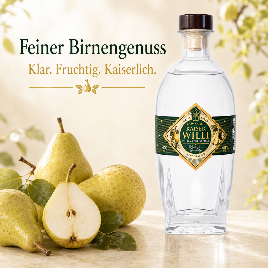 Domkaiser Kaiser Willi Williams Christ Birne, Flasche 0,5 Liter