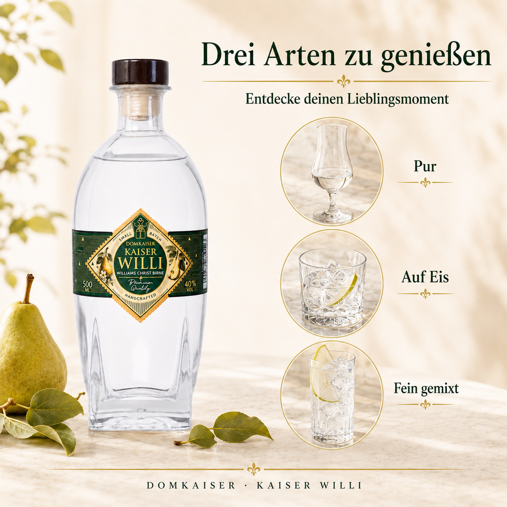 Kaiser Willi Williams Christ Birne als Geschenkidee, 0,5 Liter