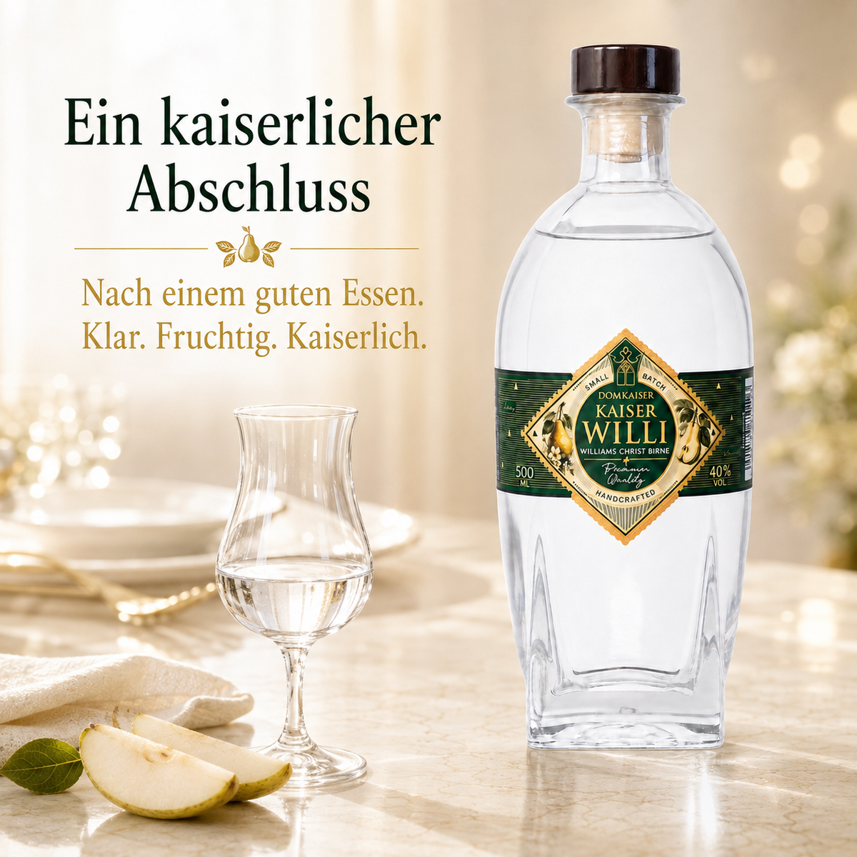 Kaiser Willi Williams Christ Birne von Domkaiser, 0,5 Liter