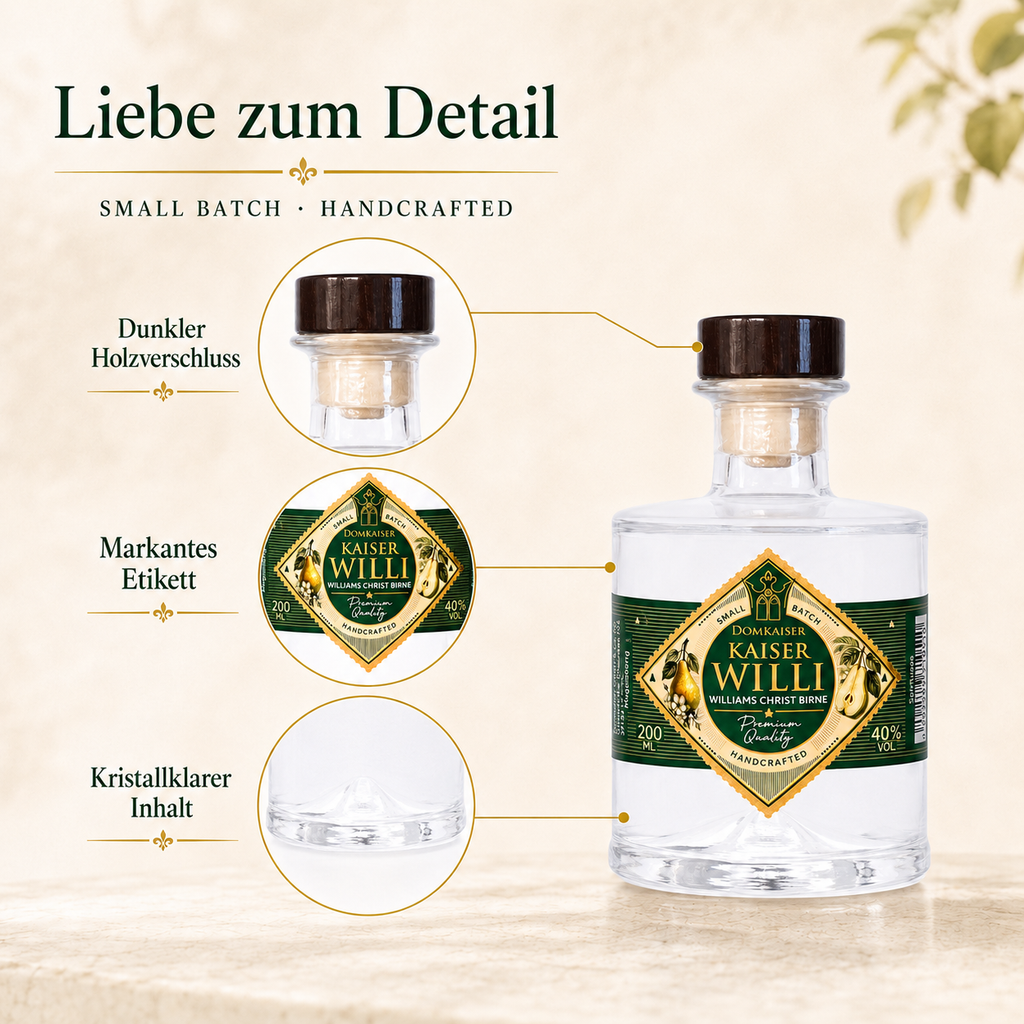 Kaiser Willi Williams Christ Birne als Geschenkidee, 0,2 Liter