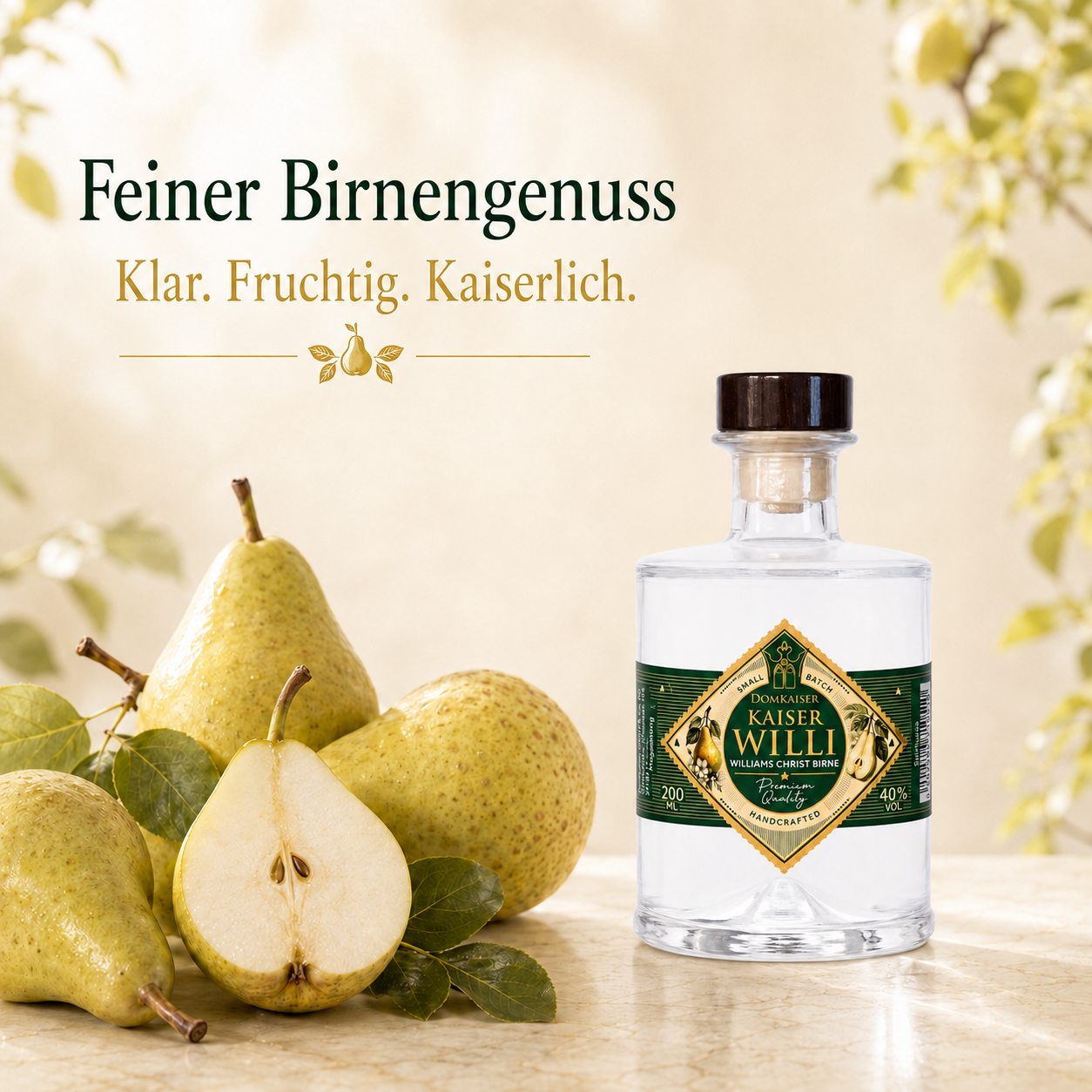 Kaiser Willi Williams Christ Birne von Domkaiser, 0,2 Liter
