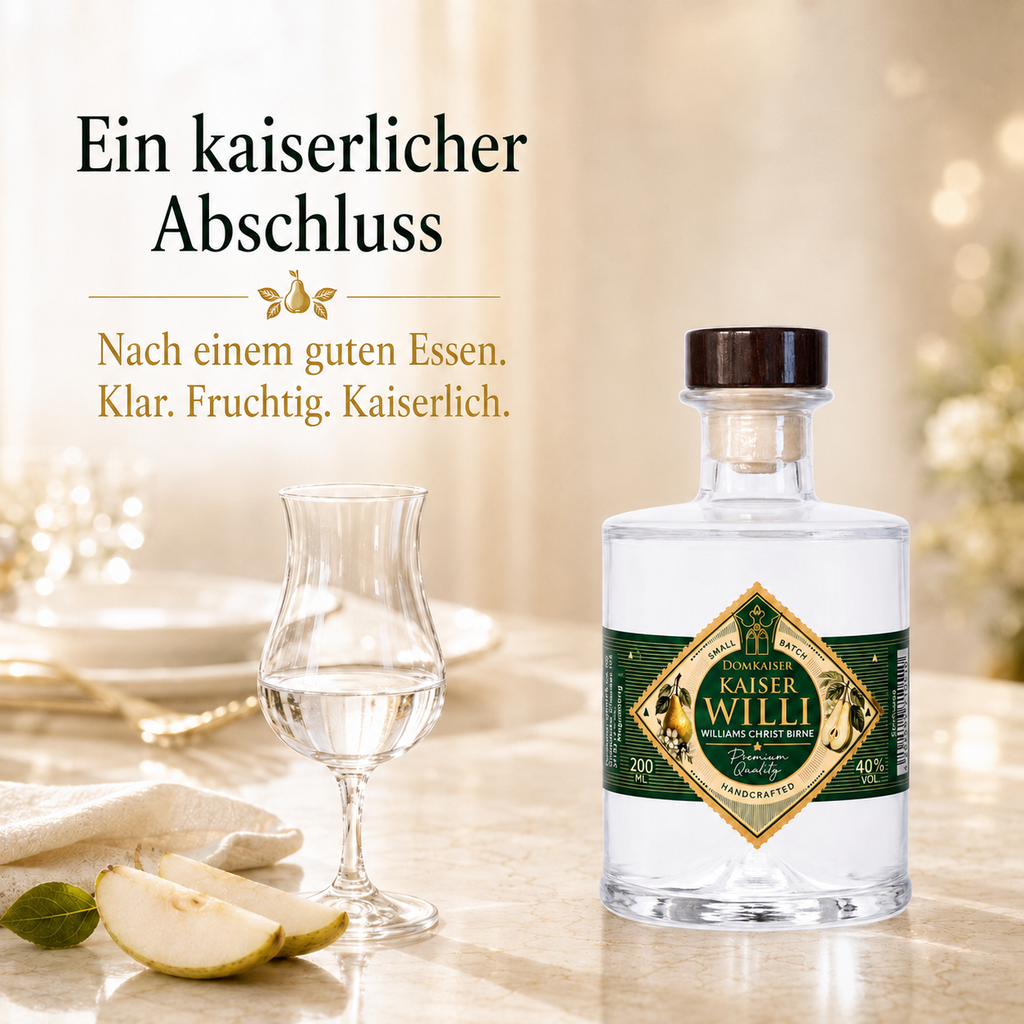 Domkaiser Kaiser Willi Williams Christ Birne, Flasche 0,2 Liter