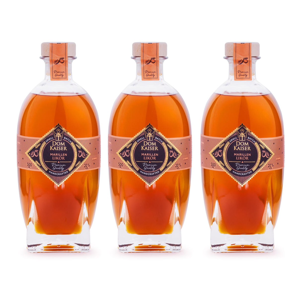 Marillen Likör Trio 3 × 0,5 L