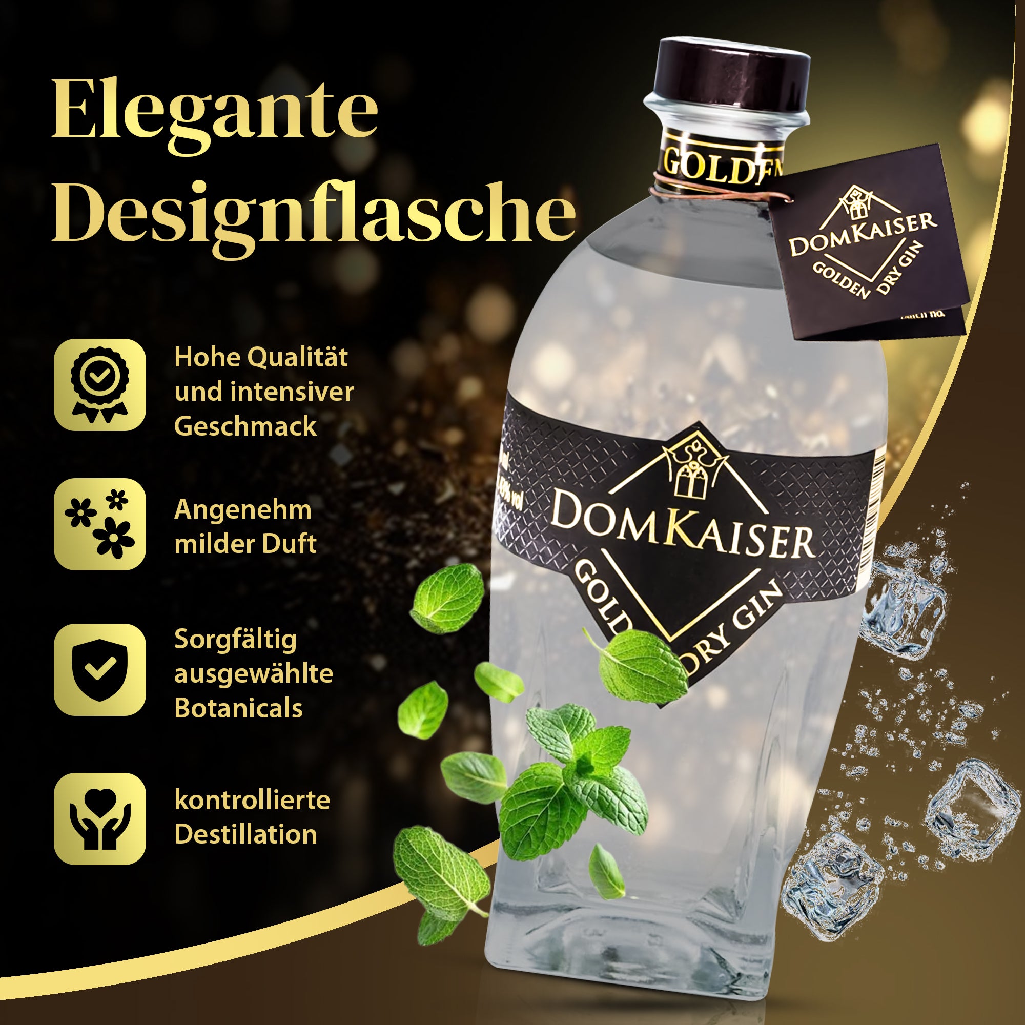 Domkaiser Golden Dry Gin Limitierte Edition 0,5 L