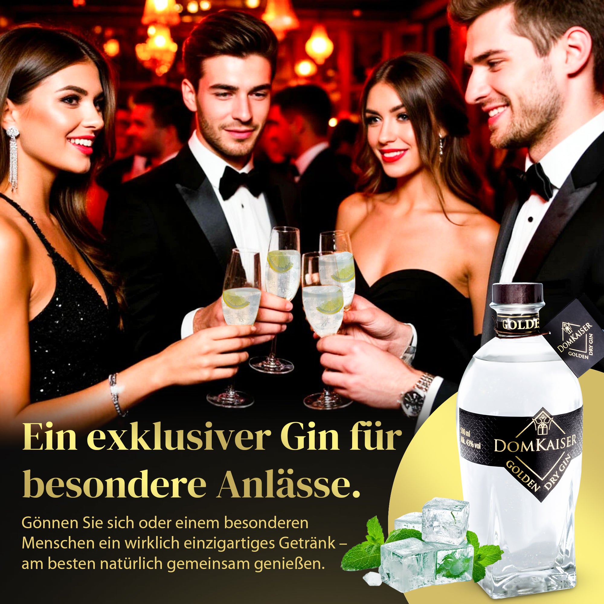 Domkaiser Golden Dry Gin Limitierte Edition 0,5 L
