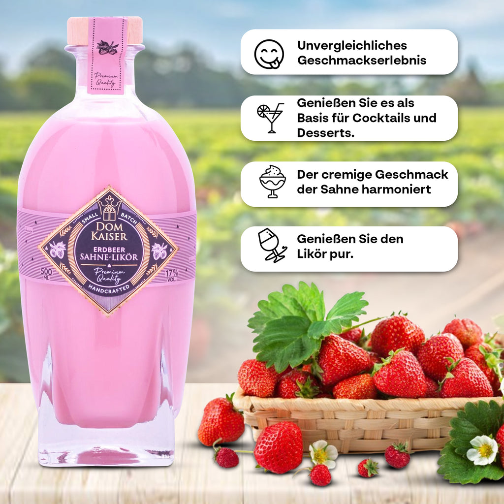 Domkaiser Erdbeer Sahnelikör 0,5 L