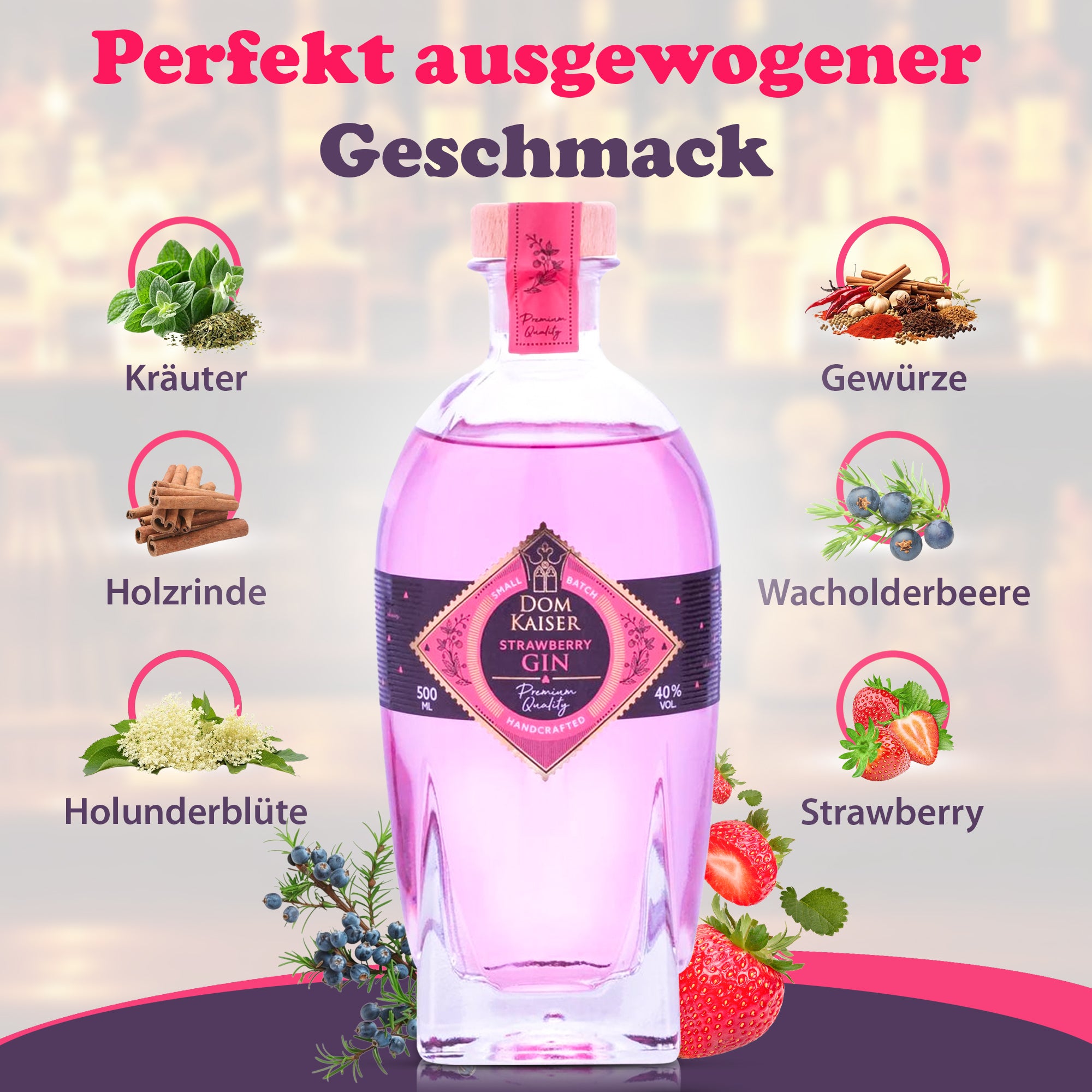 Domkaiser Strawberry Gin 0,5 L