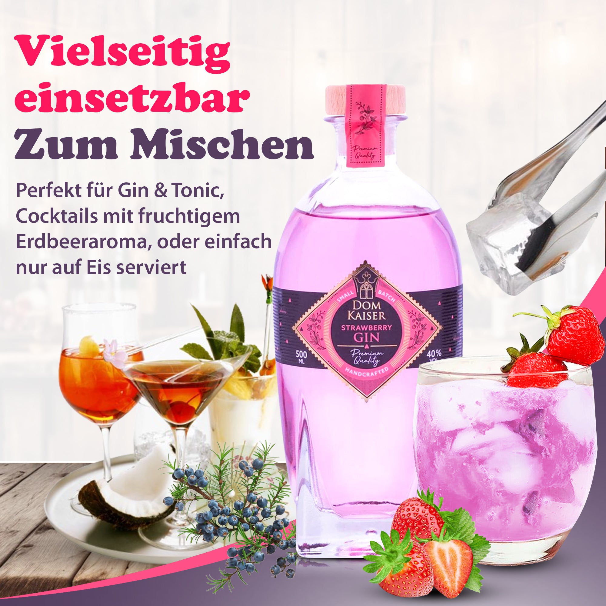Domkaiser Strawberry Gin 0,5 L