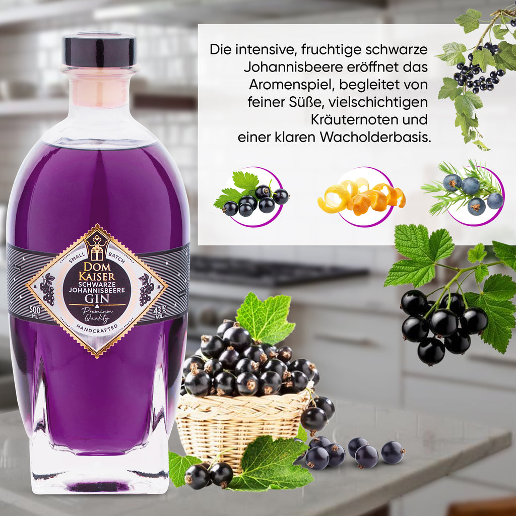 Domkaiser Schwarze Johannisbeere Gin 0,5 L