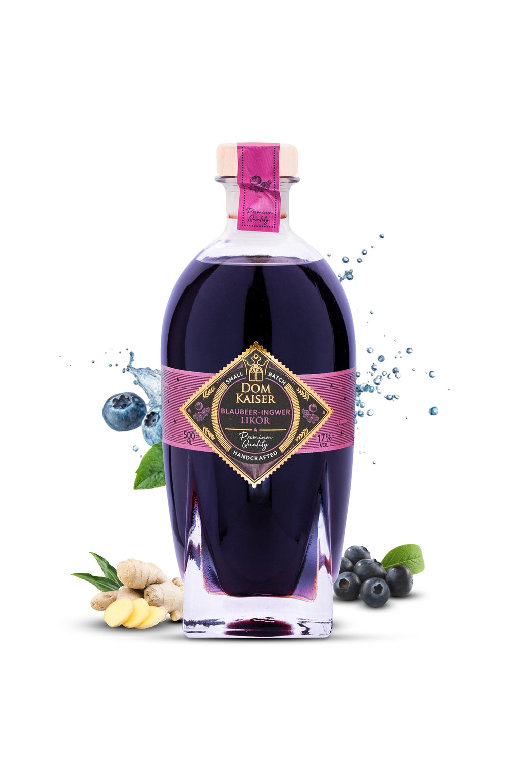 Blaubeer Ingwer Likör 0,5 L