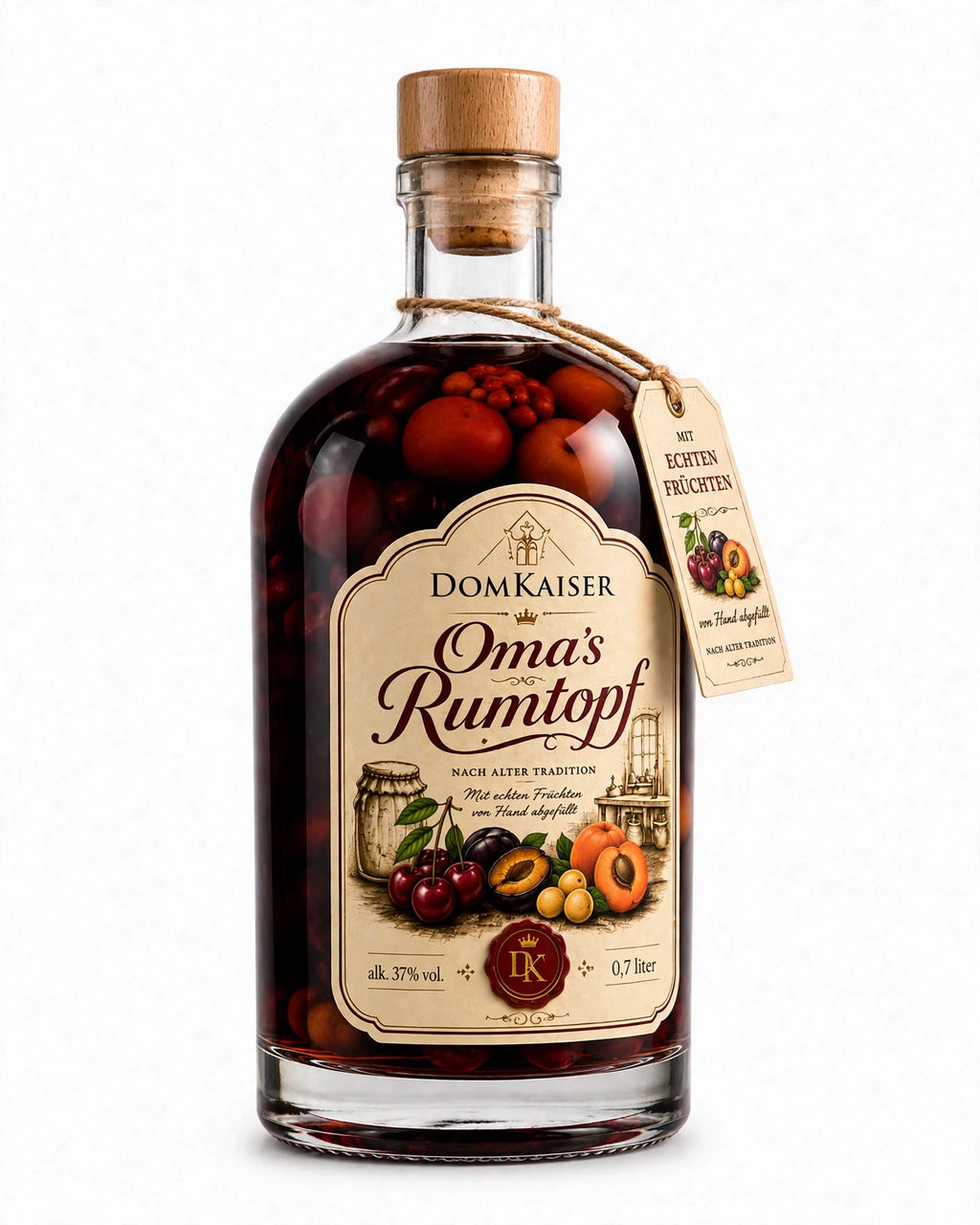 Oma's Rumtopf mit echten Früchten 0,7 L – limitiert auf 285 Flaschen
