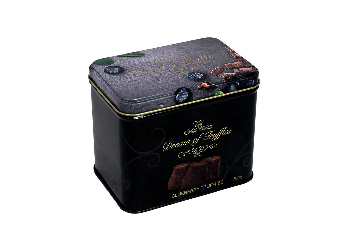 Dream of Truffles Blueberry – schwedische Trüffel mit Blaubeere, Dose 200 g