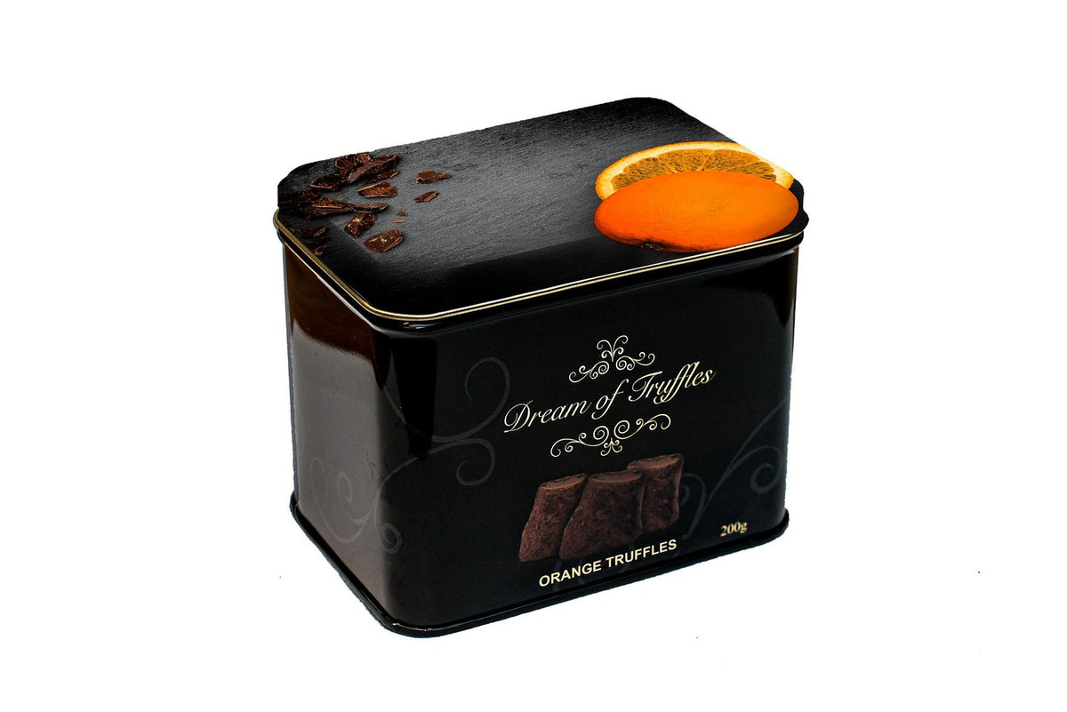 Dream of Truffles Orange – schwedische Trüffel mit Orange, Dose 200 g