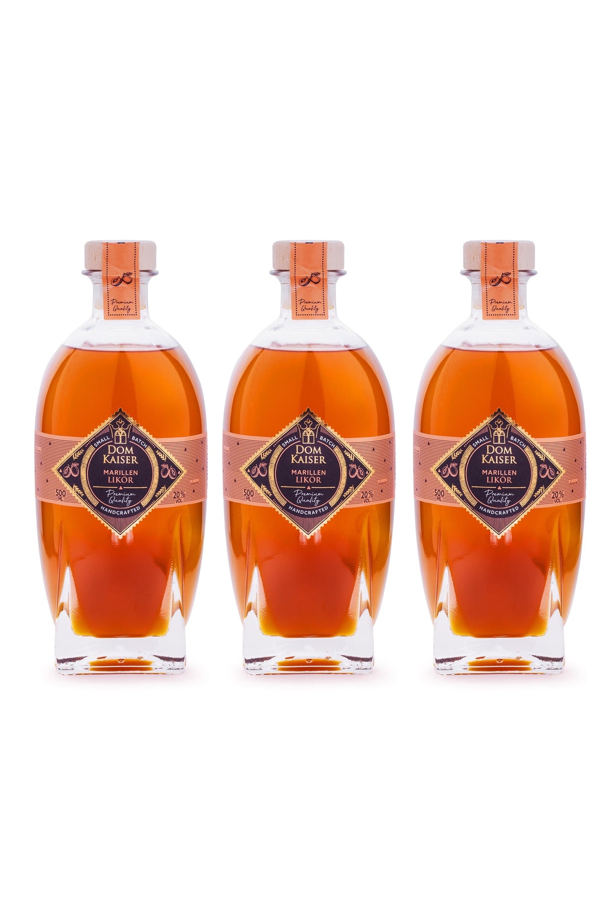 Marillen Likör Trio 3 × 0,5 L
