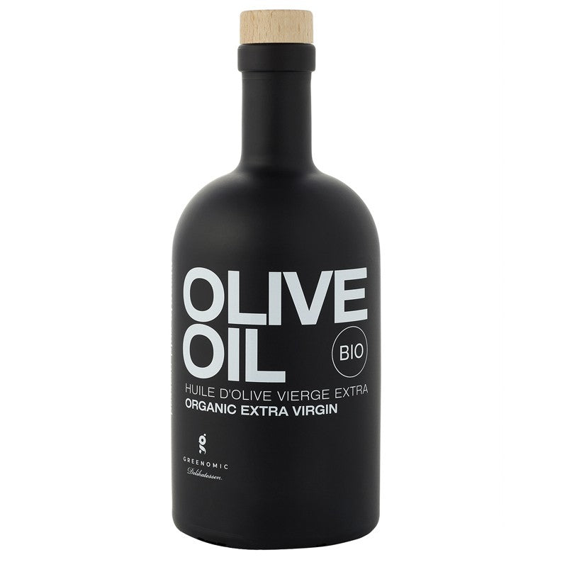 BIO natives Olivenöl extra – kaltgepresst unter 27 °C, schwarze Keramikflasche 500 ml
