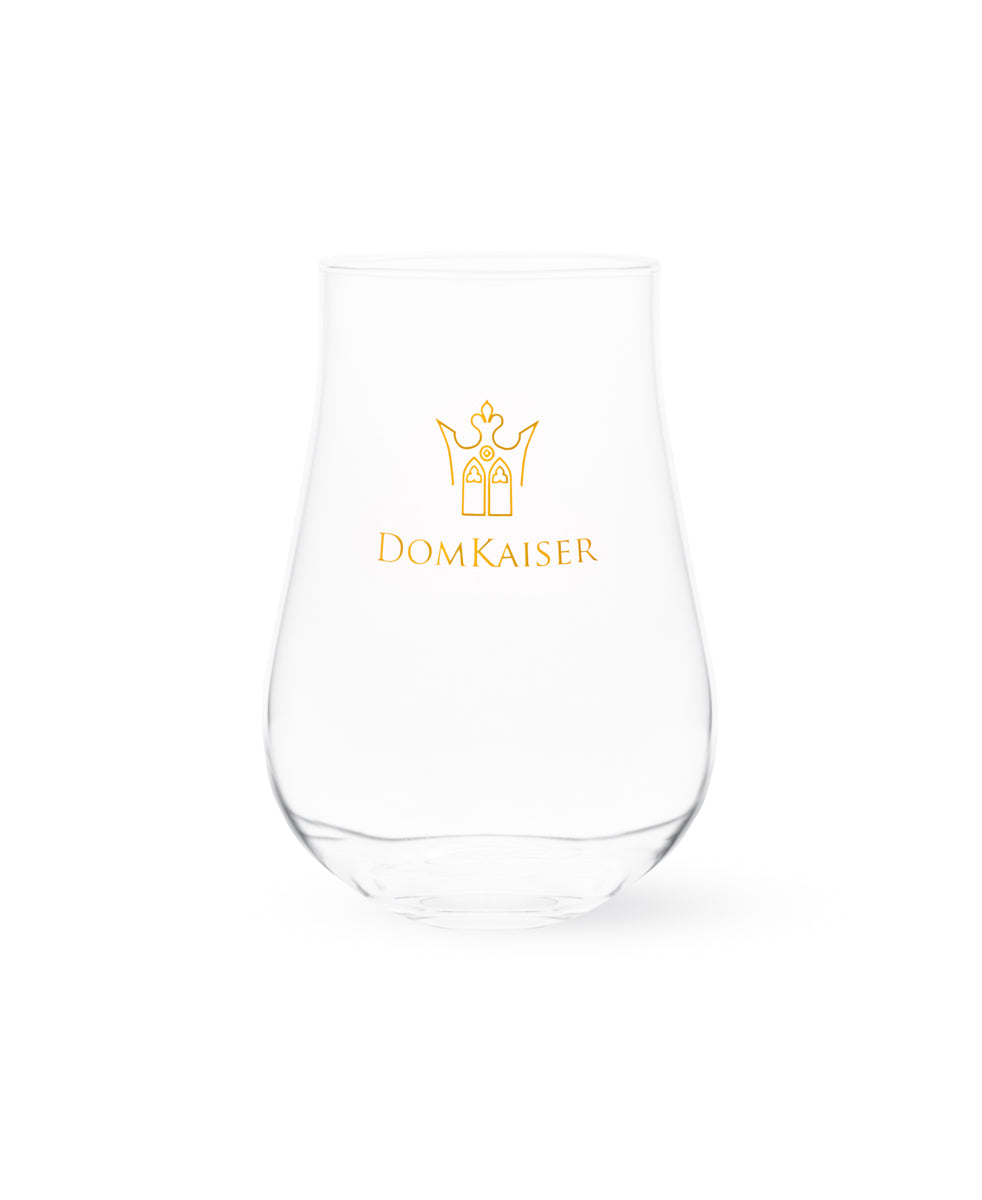 Domkaiser Glas mit Echtgold-Schrift